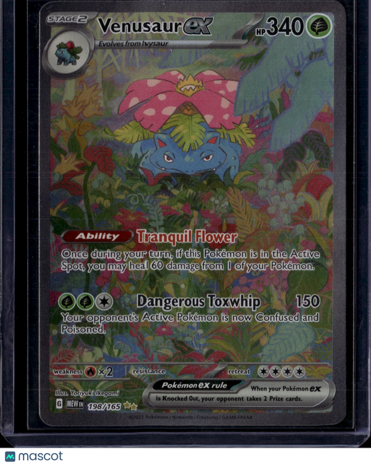 2023 Pokemon Venusaur EX #198/165