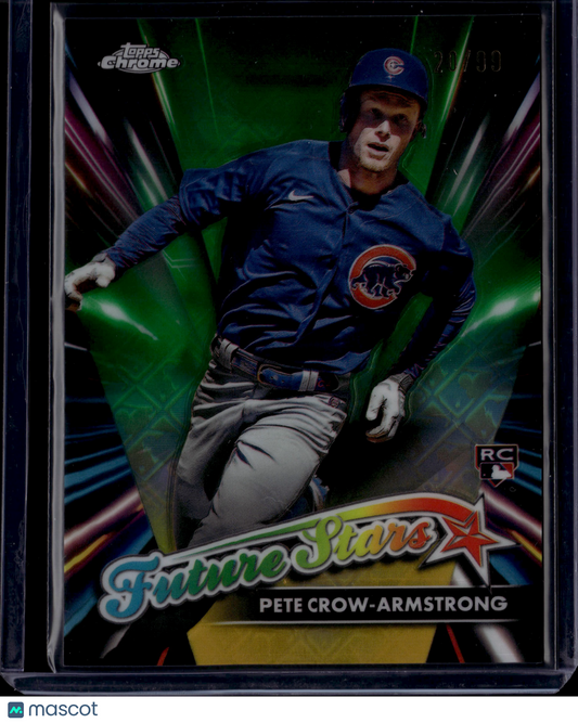 2024 Topps Chrome Future Stars Pete Crow-Armstrong #FSLE-2 RC Logofracor /99