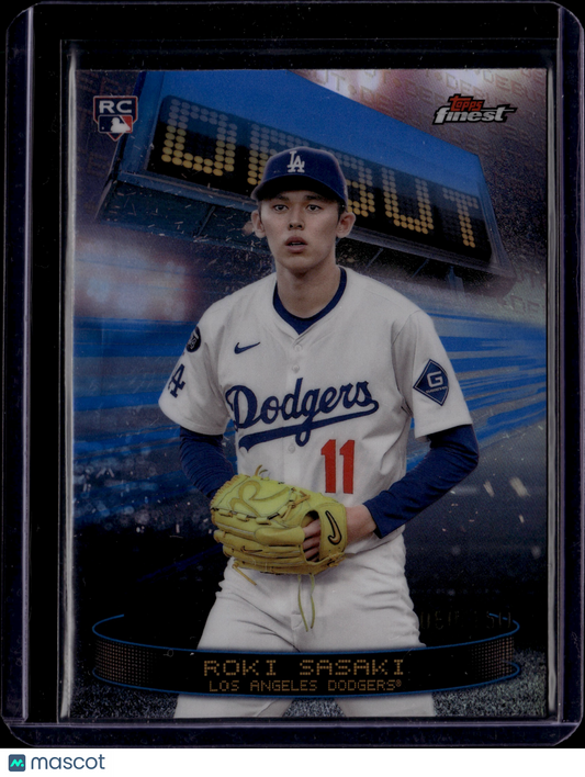 2025 Topps Finest Roki Sasaki #D-28 RC /150
