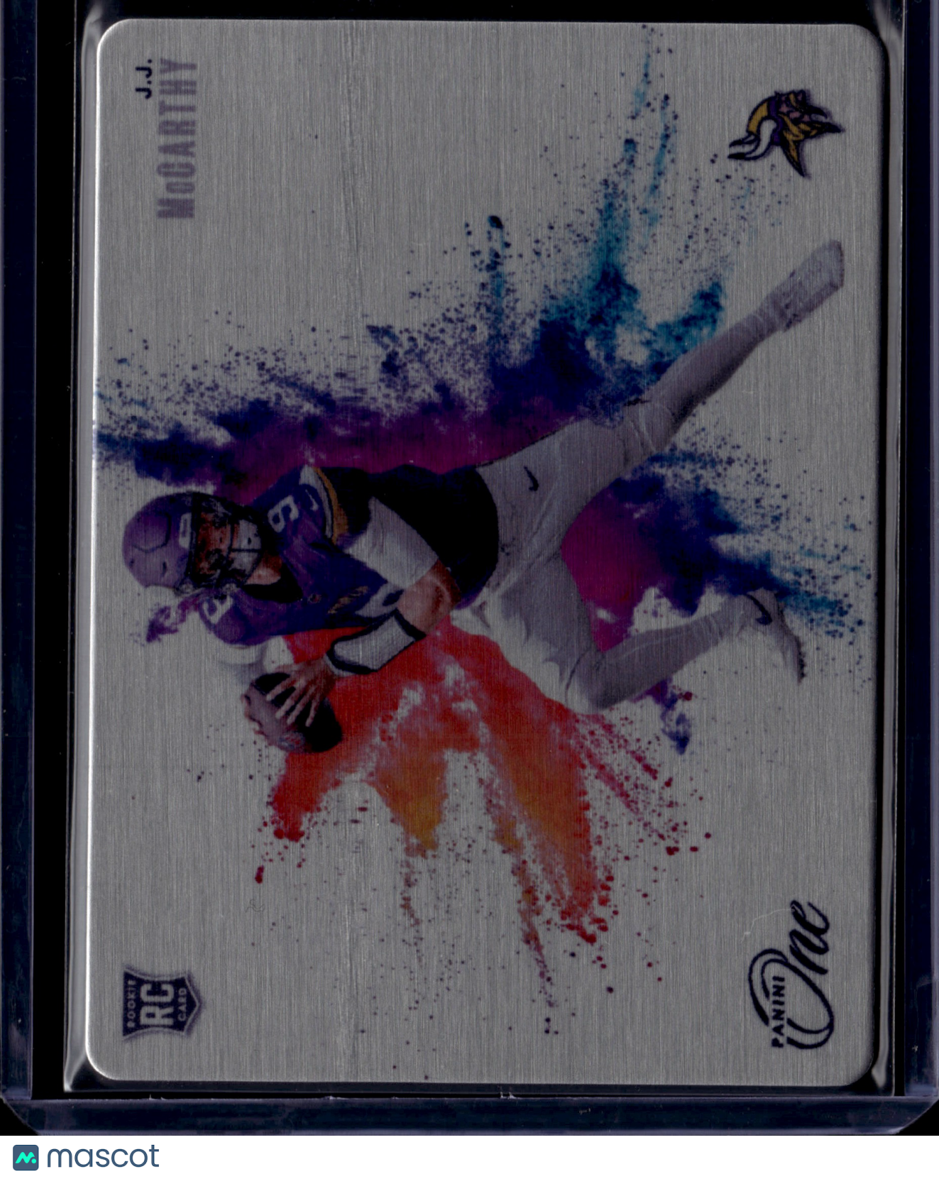 2024 Panini One Football J.J. McCarthy Colorblast SP #GP-JM RC
