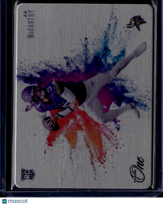 2024 Panini One Football J.J. McCarthy Colorblast SP #GP-JM RC