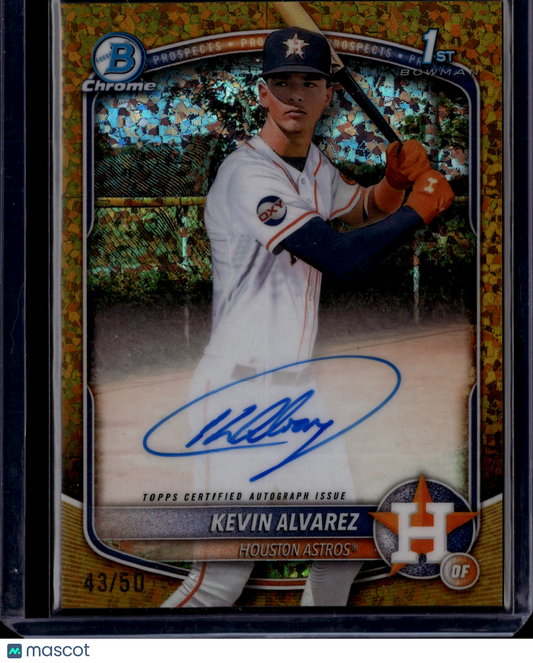 2025 Bowman Chrome Kevin Alvarez #CPA-KA Gold Shimmer Auto /50
