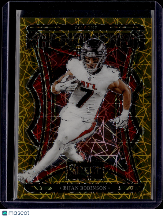 2024 Panini Select Phenomenon Bijan Robinson #24 Gold Prizm /10
