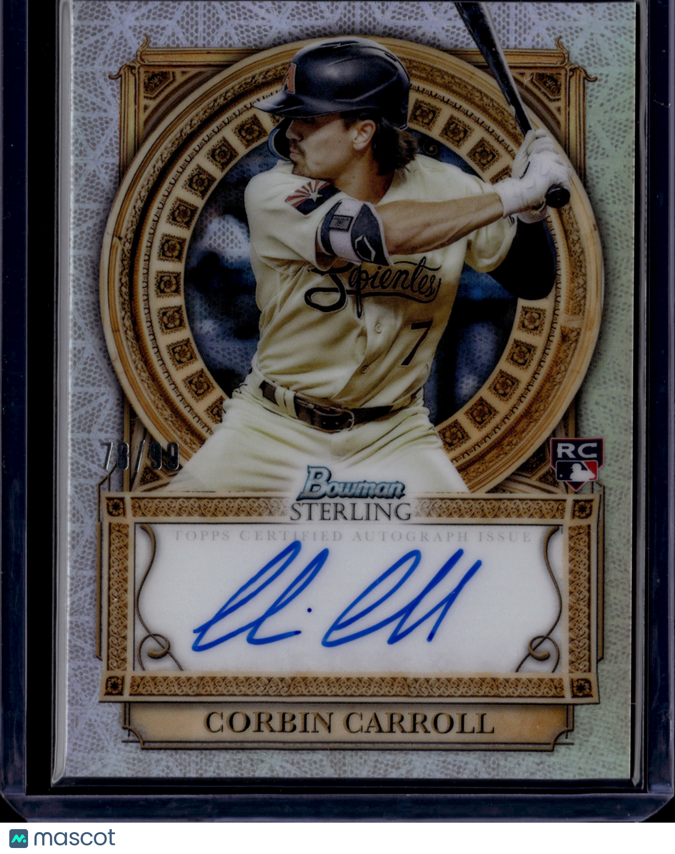 2023 Topps Bowman Sterling Corbin Carroll Auto /99 #SOA-CC RC