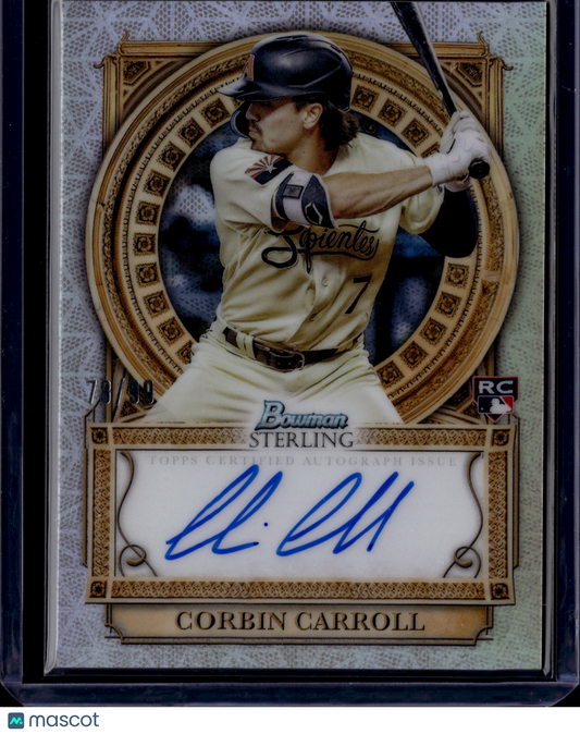 2023 Topps Bowman Sterling Corbin Carroll Auto /99 #SOA-CC RC