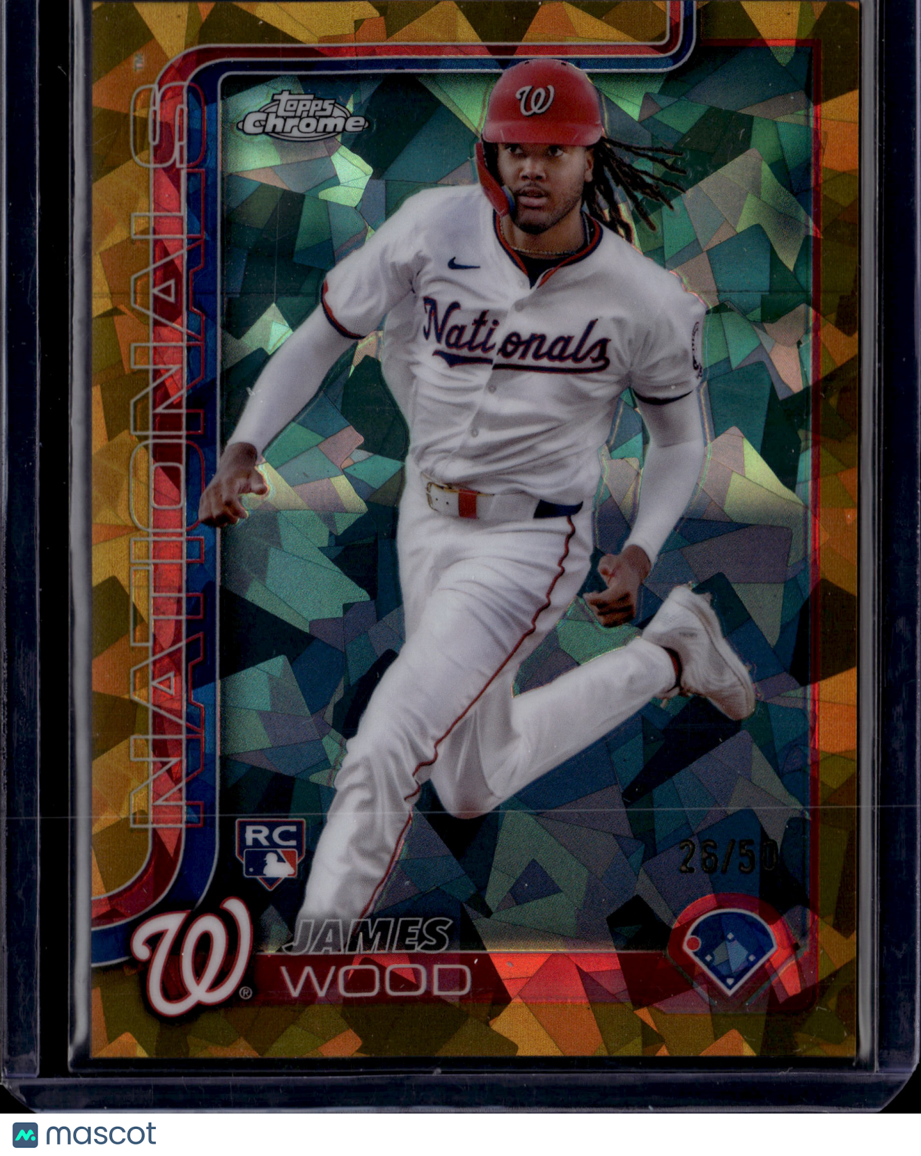 2025 Topps Chrome Sapphire James Wood #132 RC /50