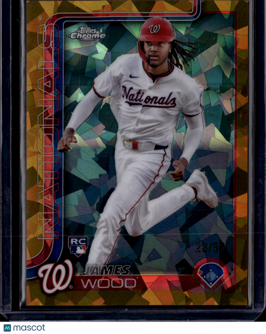 2025 Topps Chrome Sapphire James Wood #132 RC /50
