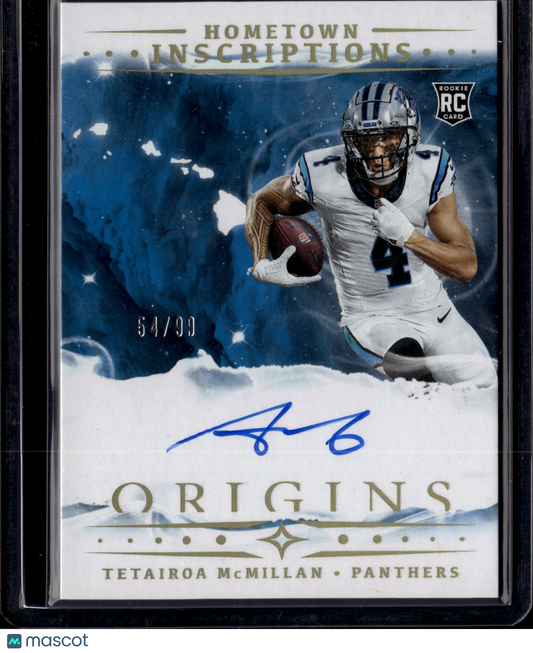 2025 Panini Origins Hometown Inscriptions Tetairoa McMillan Auto #HI-5 RC /99