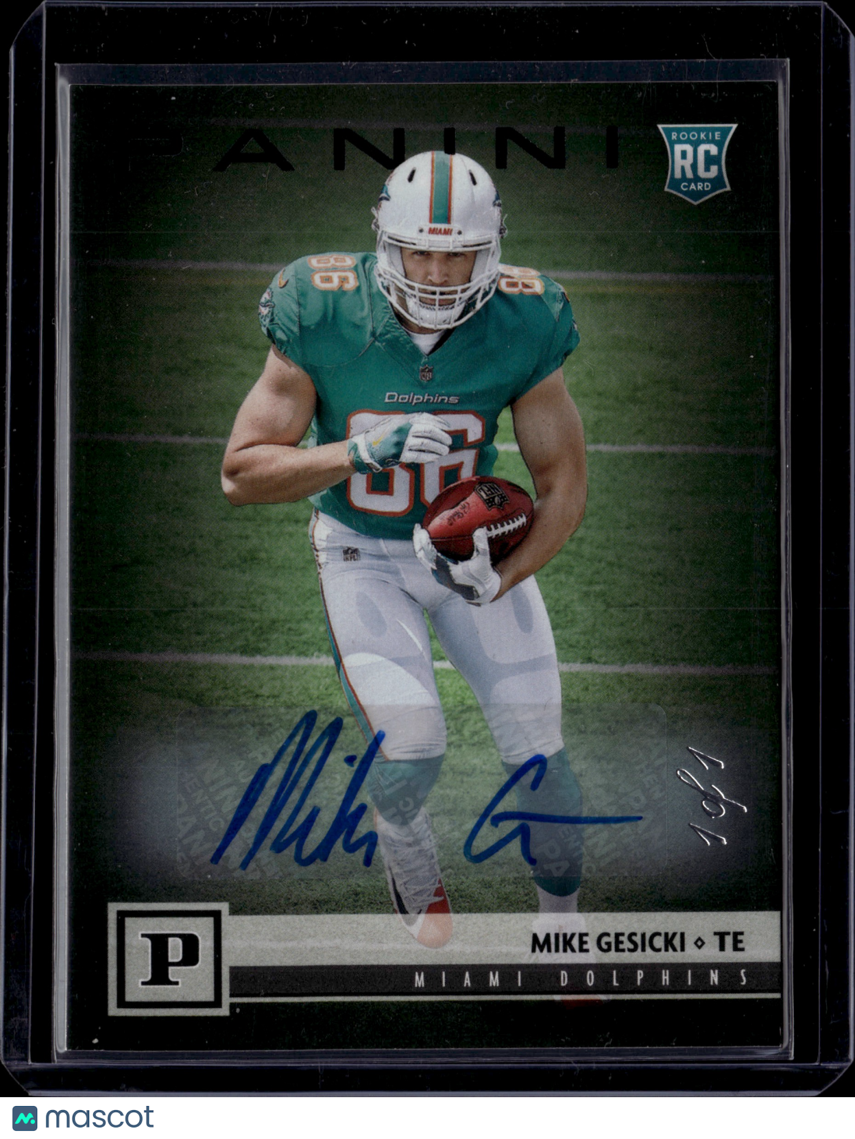 2018 Panini Football Mike Gesicki Auto 1/1 #356 RC