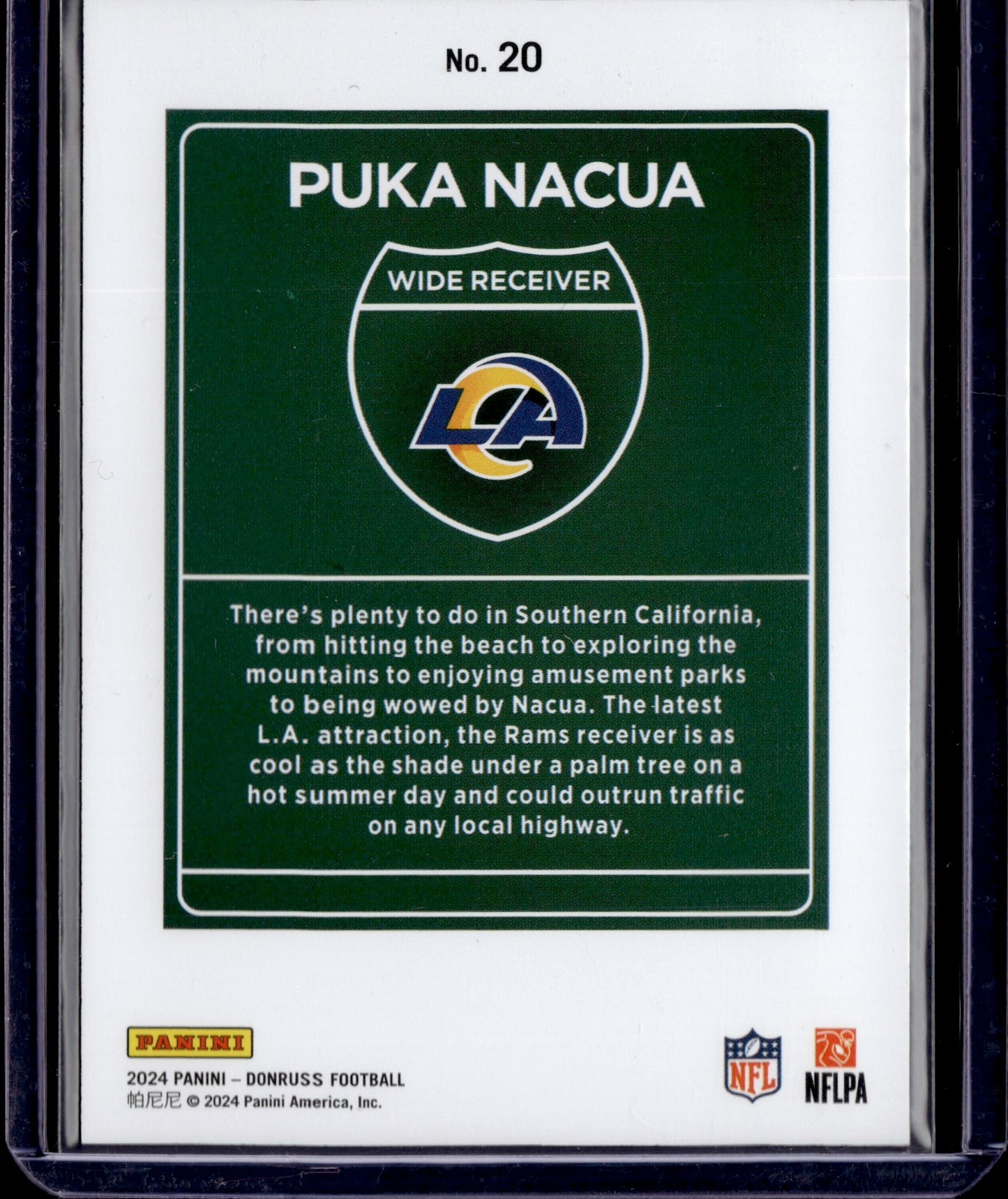 2024 Panini Donruss Downtown Puka Nacua #20