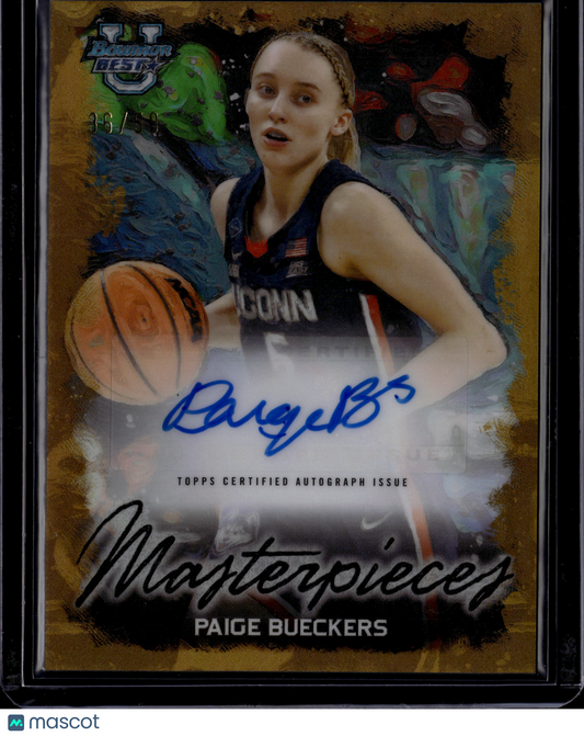 2023 Bowman University's Best Basketball Paige Bueckers Auto Gol SP /50 #BMA-PB