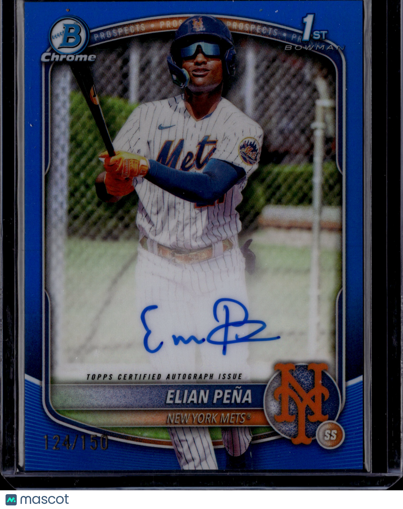 2025 Bowman Chrome Elian Peña #CPA-EP Blue Auto /150