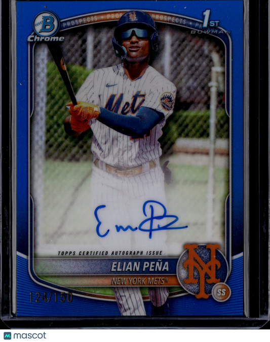 2025 Bowman Chrome Elian Peña #CPA-EP Blue Auto /150