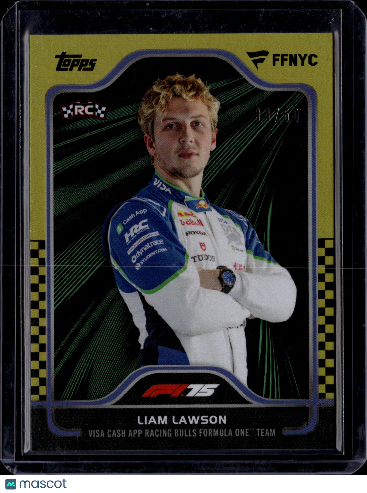 2025 Topps Formula 1 Fanatics Fest NYC Liam Lawson /50 #16