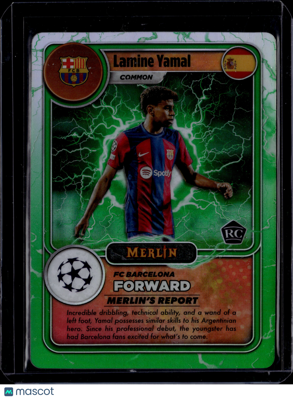 2023-24 TOPPS MERLIN UCC MERLIN'S GAMERS LAMINE YAMAL ROOKIE RC Barcelona RC