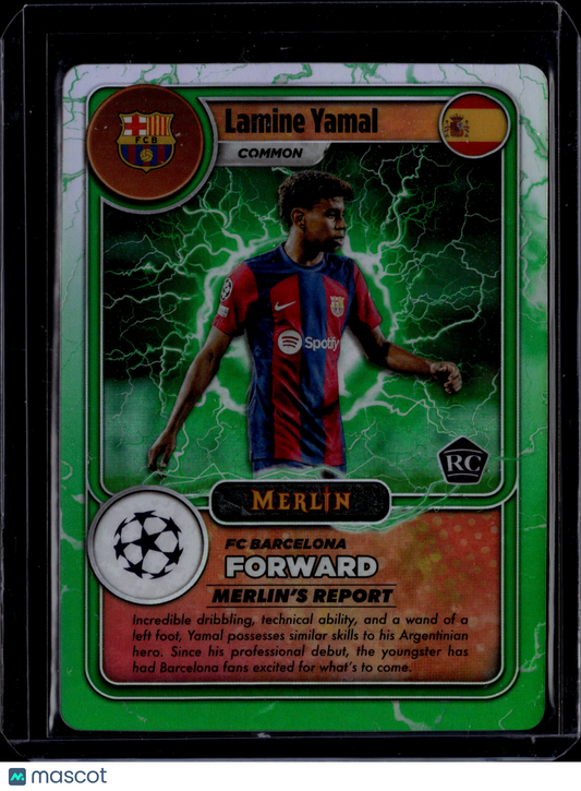 2023-24 TOPPS MERLIN UCC MERLIN'S GAMERS LAMINE YAMAL ROOKIE RC Barcelona RC