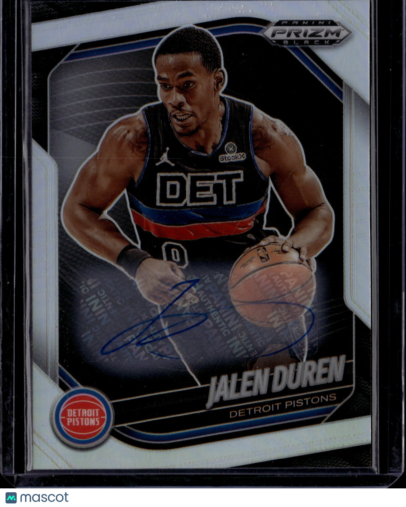 2024-25 Panini Prizm Black Jalen Duren Silver Auto #190