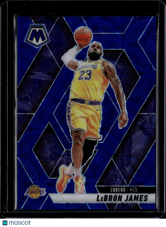 2024-25 Panini Mosaic LeBron James #180 Blue Scope /35