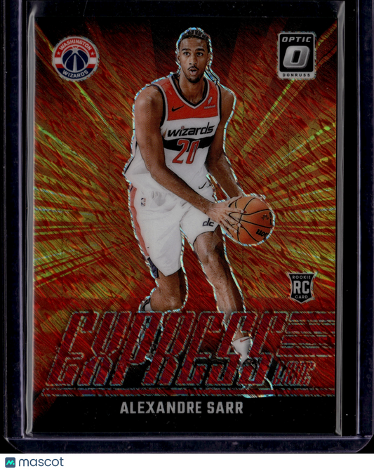 2024-25 Panini Donruss Optic Alexandre Sarr #11 Prizm RC Express Lane /75