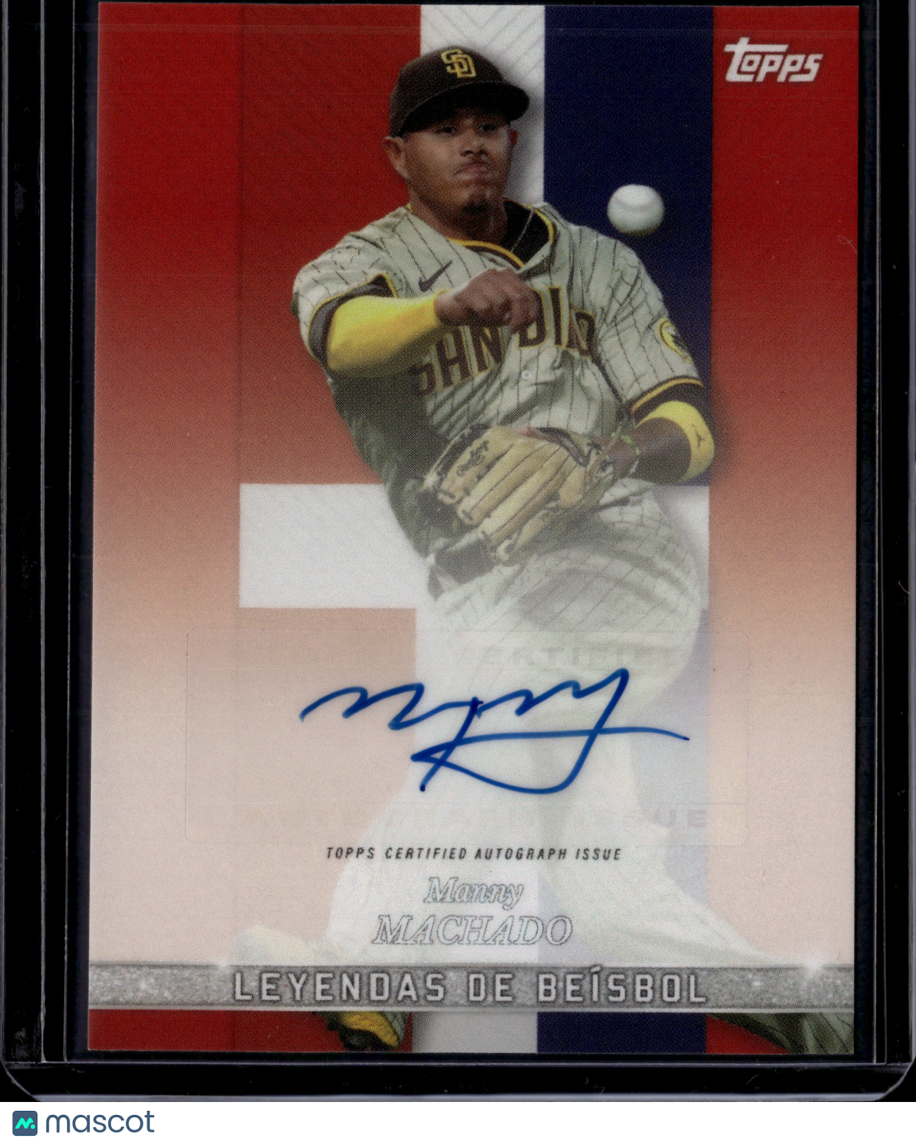 2022 Topps Leyendas de Béisbol Manny Machado Auto /10