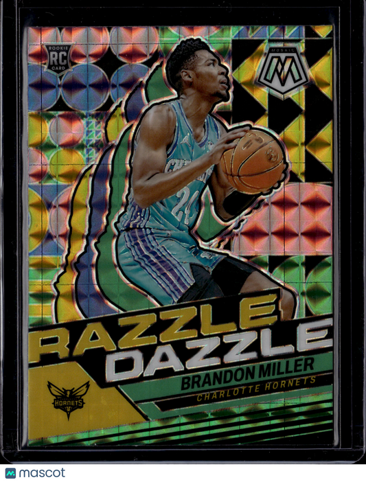 2023-24 Panini Mosaic Razzle Dazzle Brandon Miller #11 RC