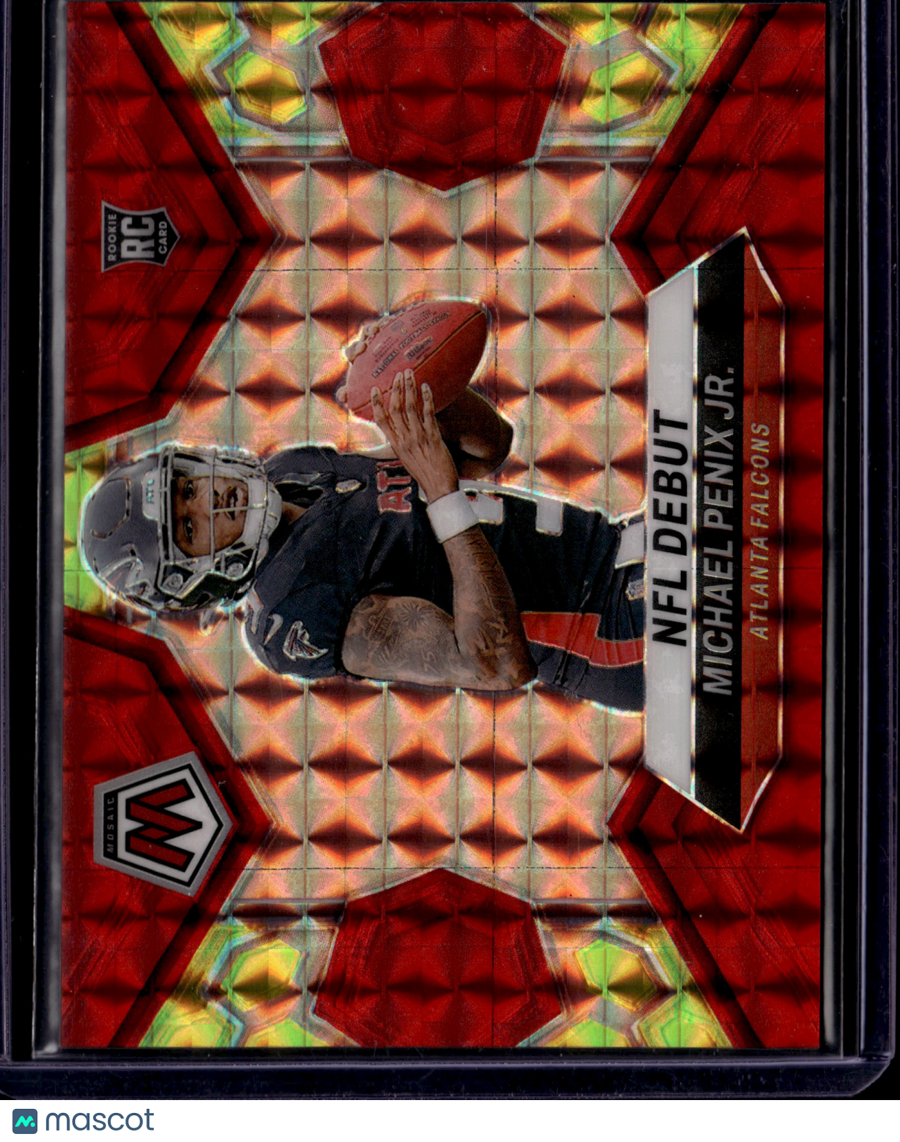 2024 Panini Mosaic NFL Debut Michael Penix Jr. #274 Red & Yellow RC /80