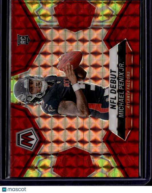 2024 Panini Mosaic NFL Debut Michael Penix Jr. #274 Red & Yellow RC /80
