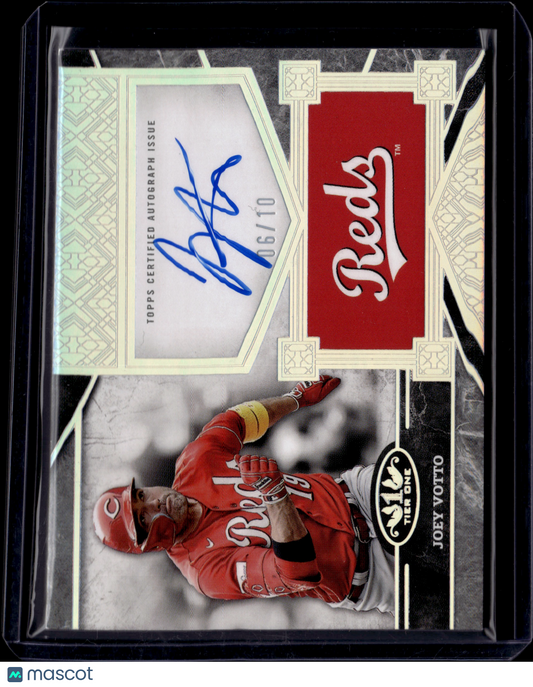 2025 Topps Tier One Top Shelf Signatures Joey Votto Auto /10