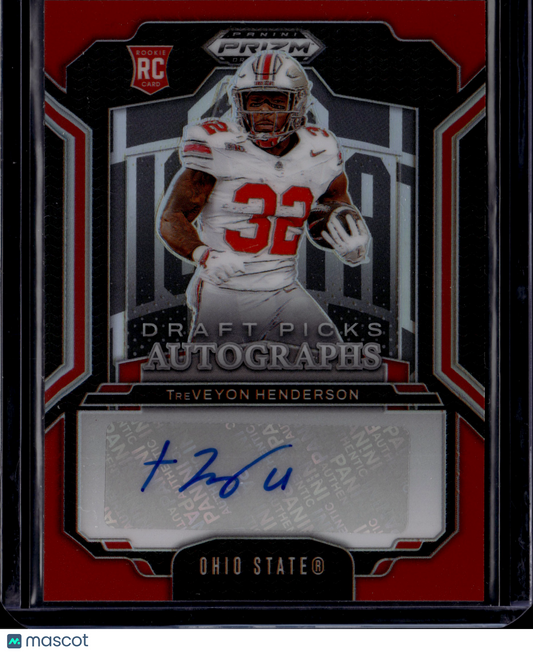2025 Panini Prizm Draft Picks Autographs TreVeyon Henderson Auto /399 RC