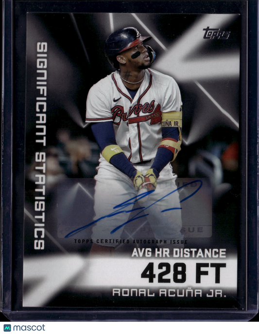 2023 Topps Significant Statistics Ronald Acuña Jr. Auto #SS-6 /10