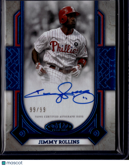 2024 Topps Tier One Prime Performers Autographs Jimmy Rollins Auto #PPA-JR /99