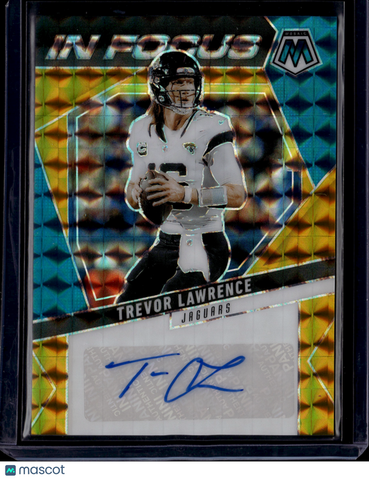 2025 Panini Mosaic Trevor Lawrence #IFS-TLE Gold Prizm 09/10