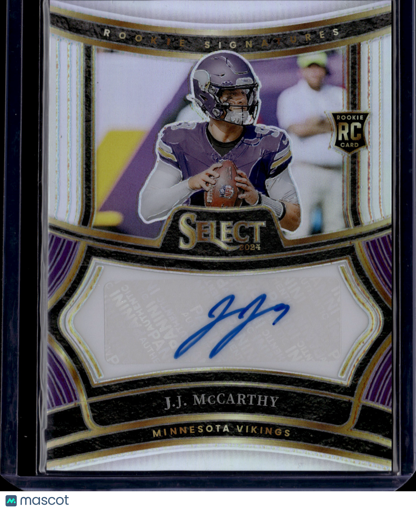 2025 Panini Select J.J. McCarthy #RSP-JMY Prizm Auto /399 RC