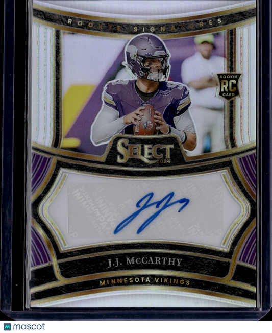2025 Panini Select J.J. McCarthy #RSP-JMY Prizm Auto /399 RC