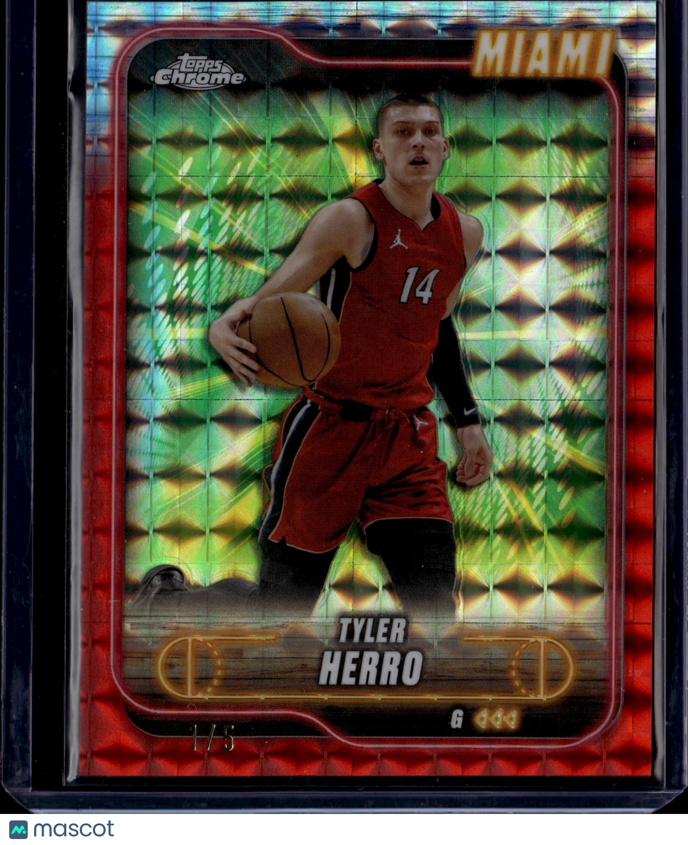 2024 Topps Chrome Tyler Herro #79 Red X-Fractor