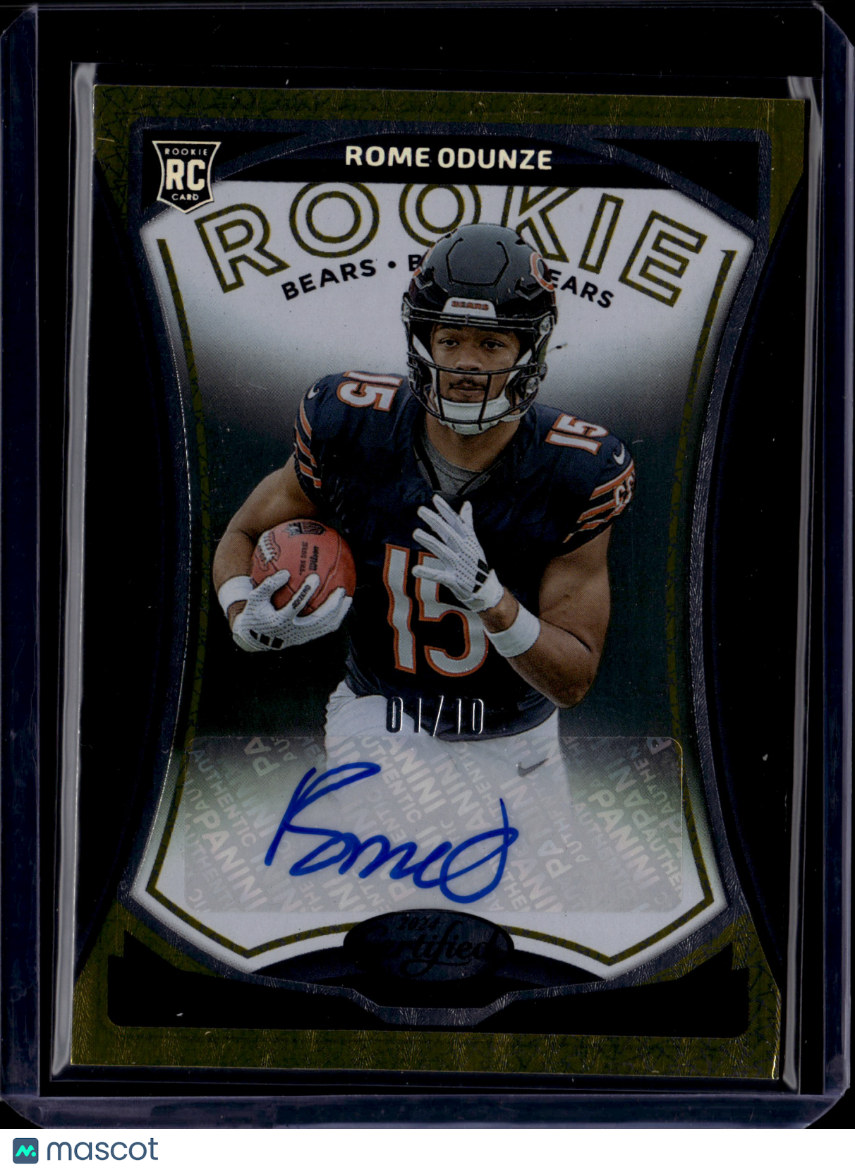 2024 Panini Certified Football Rome Odunze auto #RS-ROE RC 01/10