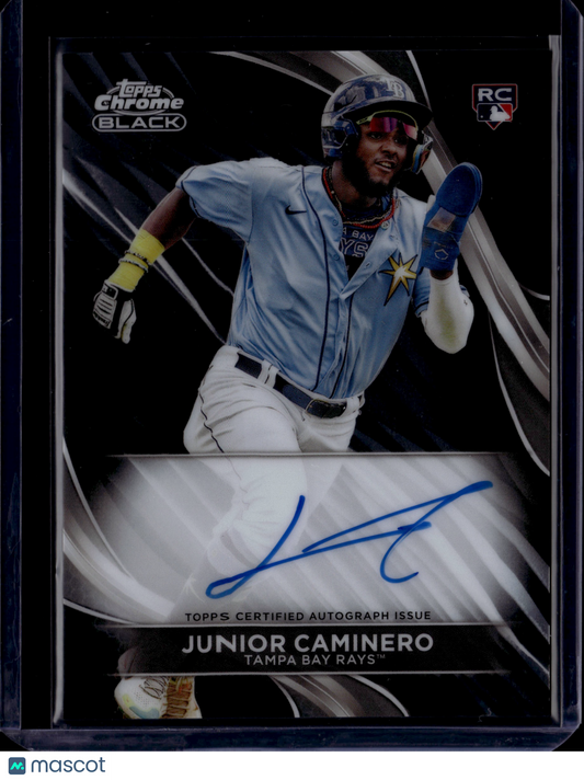 2024 Topps Chrome Black Junior Caminero Auto #CBA-JCA RC
