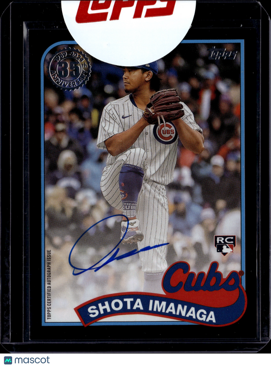 2024 Topps Baseball - 1989 Topps Baseball Autographs Shota Imanaga RC 095/199