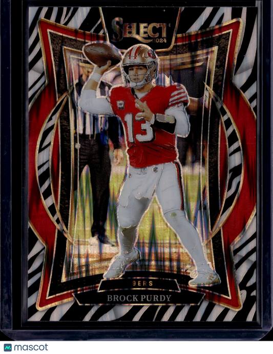 2025 Panini Select Football Brock Purdy #37 Zebra