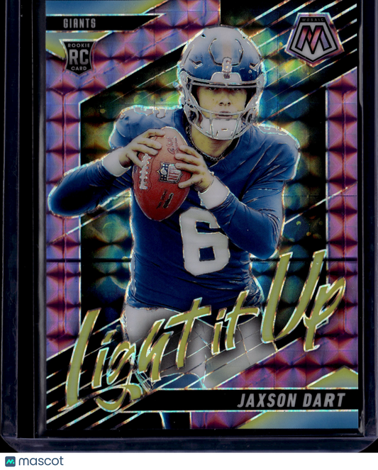 2025 Panini Mosaic Light it Up Jaxson Dart #8 Prizm RC 10/49