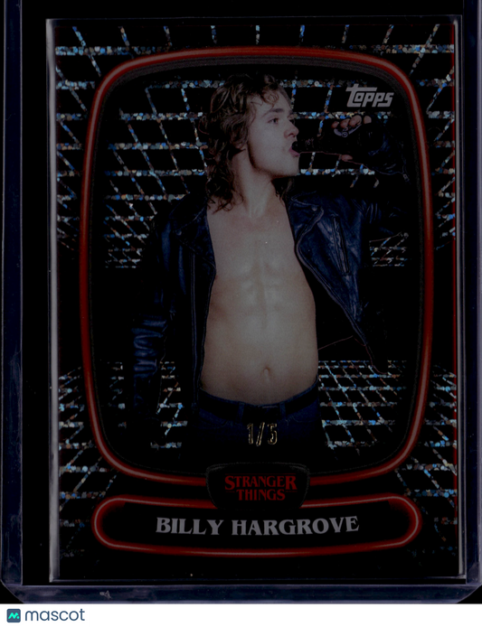 2025 Topps Tek Stranger Things Billy Hargrove Red /5 #21
