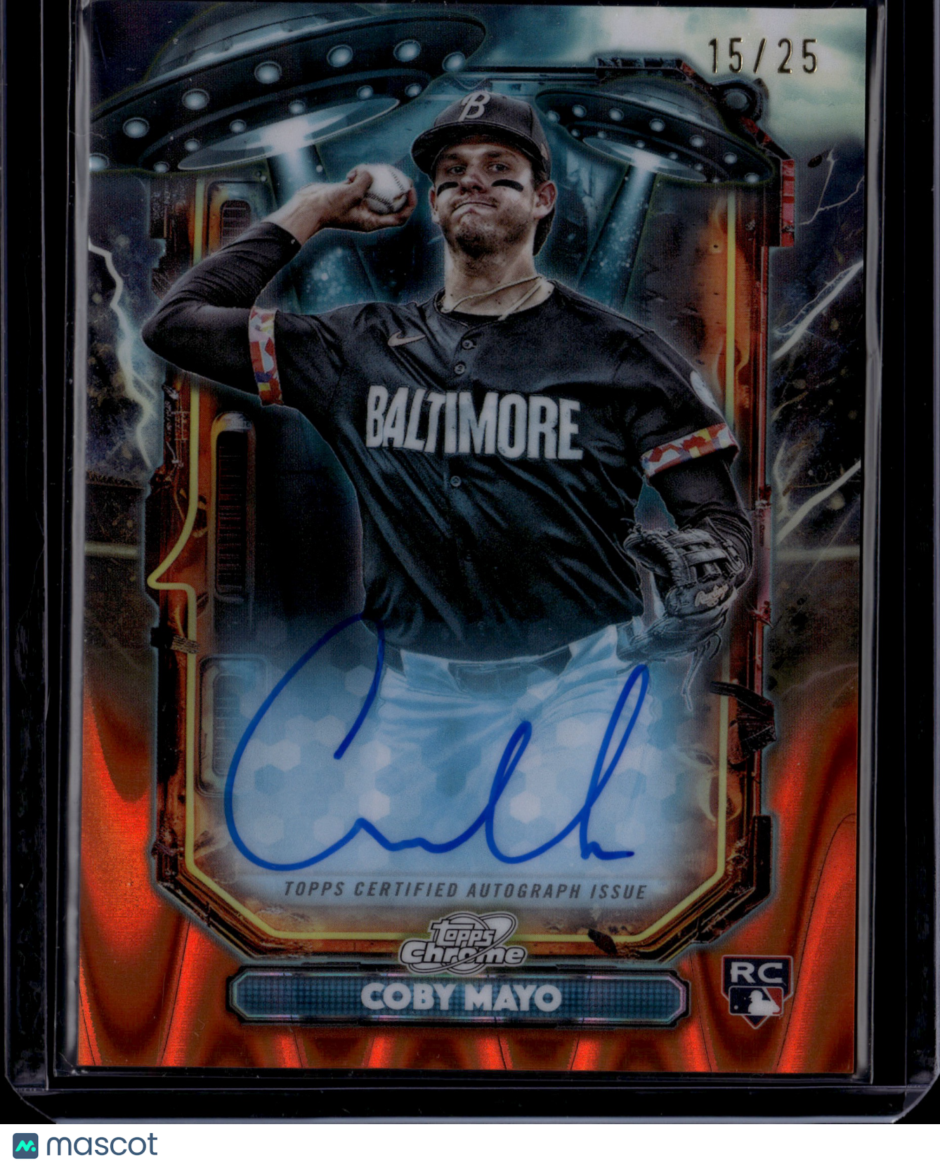 2025 Topps Cosmic Chrome Coby Mayo Auto #ETA-CMA RC /25