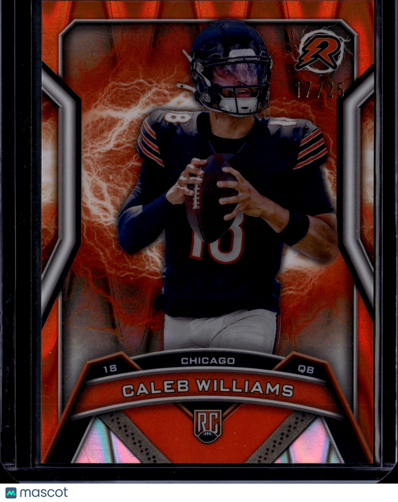 2025 Topps Resurgence Caleb Williams #117 Orange RC /25