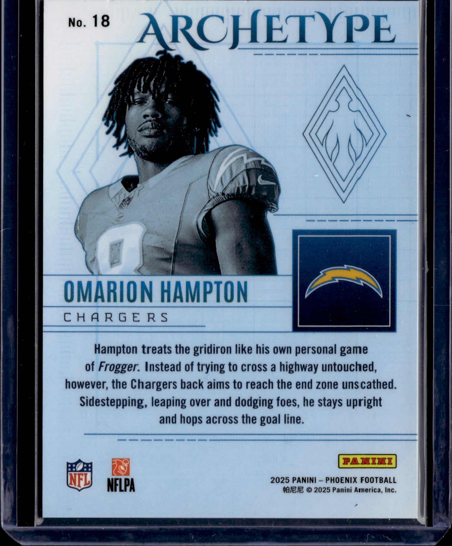 2025 Panini Phoenix Archetype Omarion Hampton #18 RC