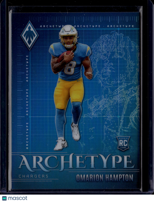 2025 Panini Phoenix Archetype Omarion Hampton #18 RC