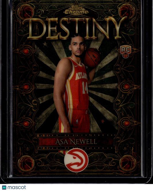 2025 Topps Chrome Destiny Asa Newell Super 1/1 #D-19 Superfractor RC