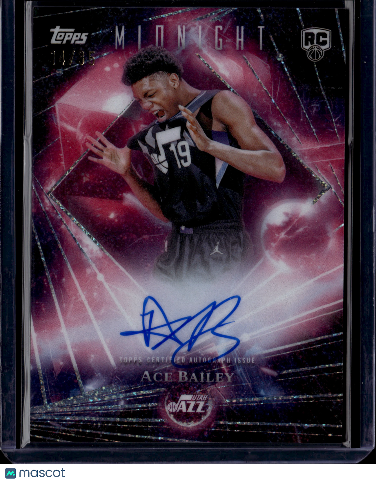 2025 Topps Midnight Dark Matter Ace Bailey Parallel Variety Rookie RC /35