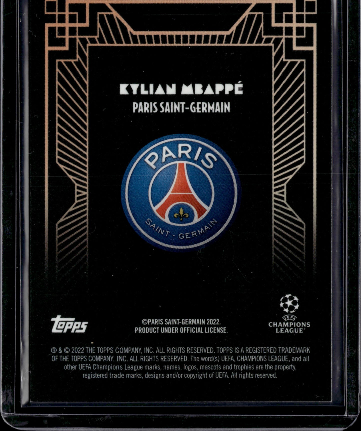 2022 Topps Deco Kylian Mbappé Black /5 SSP