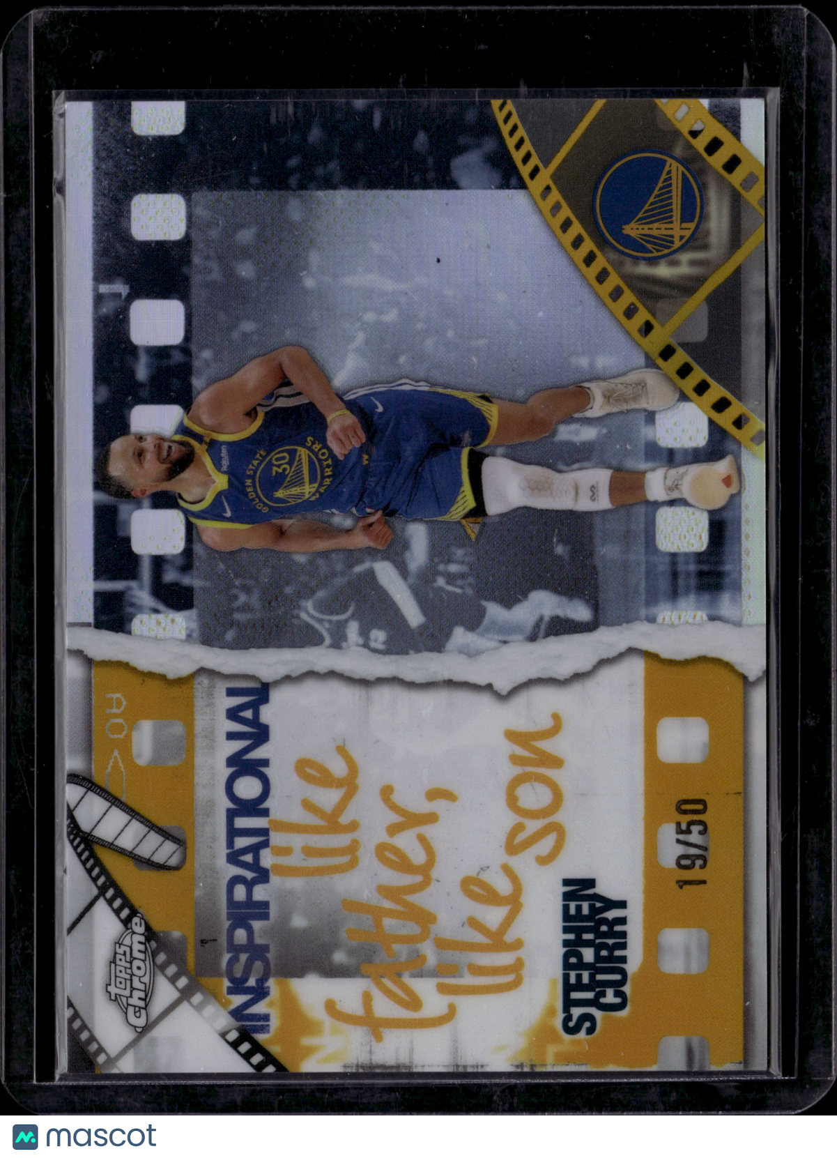 2025 Topps Chrome Inspirational Stephen Curry #IP-2 Gold /50