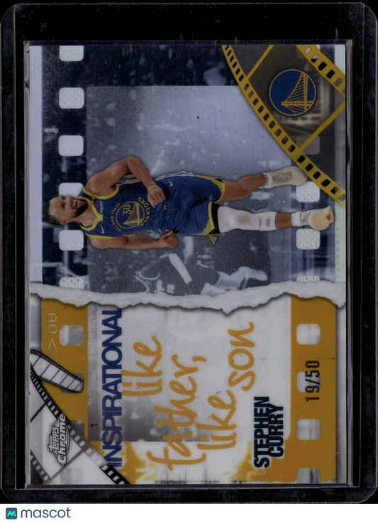 2025 Topps Chrome Inspirational Stephen Curry #IP-2 Gold /50